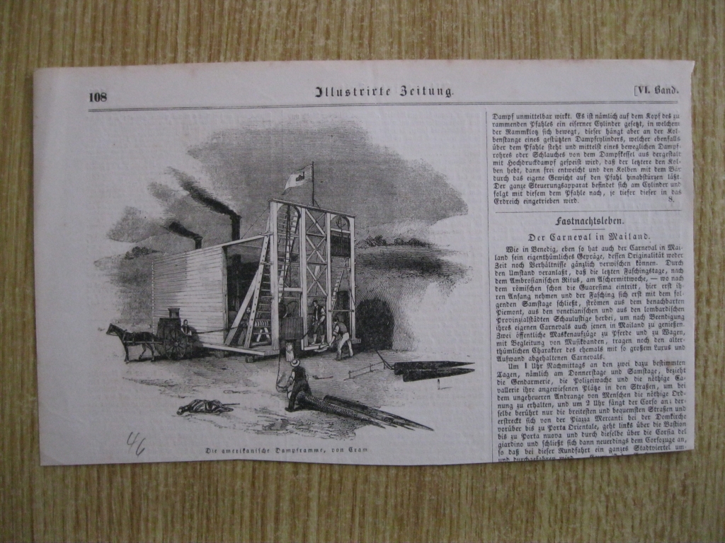 El apisonador de vapor americano, 1846